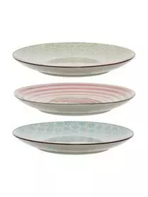 Bloomingville Handbemalte Frühstücksteller Patrizia Mit Verspieltem Muster, 3er-Set 6 Bloomingville Handbemalte Frühstücksteller Patrizia Mit Verspieltem Muster, 3er-Set – Bild 4