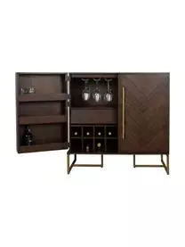 Dutchbone Fischgrät-Barschrank Class Mit Akazienholzfurnier 8 Dutchbone Fischgrät-Barschrank Class Mit Akazienholzfurnier – Bild 6