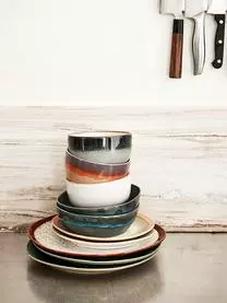 HKliving Handgemachter Speiseteller 70's, 2 Stück 7 HKliving Handgemachter Speiseteller 70's, 2 Stück – Bild 5