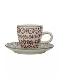 Bloomingville Espressotassen Mit Untertassen Karine Mit Kleinem Muster, 4 Stück 8 Bloomingville Espressotassen Mit Untertassen Karine Mit Kleinem Muster, 4 Stück – Bild 6