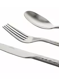 Broste Copenhagen Silbernes Besteck-Set Hune Mit Gehämmerten Griffen, 4 Personen (16-tlg.) 6 Broste Copenhagen Silbernes Besteck-Set Hune Mit Gehämmerten Griffen, 4 Personen (16-tlg.) – Bild 4