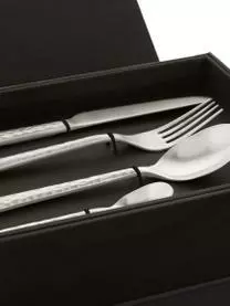 Broste Copenhagen Silbernes Besteck-Set Hune Mit Gehämmerten Griffen, 4 Personen (16-tlg.) 8 Broste Copenhagen Silbernes Besteck-Set Hune Mit Gehämmerten Griffen, 4 Personen (16-tlg.) – Bild 6