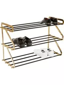 Kare Design Metall-Schuhregal Walk Mit 3 Ablageflächen 4 Kare Design Metall-Schuhregal Walk Mit 3 Ablageflächen – Bild 2