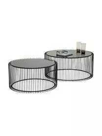Kare Design Couchtisch-Set Wire Mit Glasplatte, 2-tlg. 6 Kare Design Couchtisch-Set Wire Mit Glasplatte, 2-tlg. – Bild 4