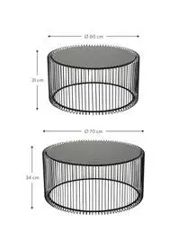 Kare Design Couchtisch-Set Wire Mit Glasplatte, 2-tlg. 5 Kare Design Couchtisch-Set Wire Mit Glasplatte, 2-tlg. – Bild 3