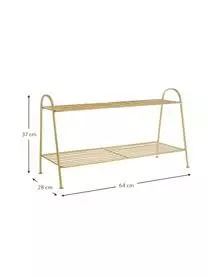 Madam Stoltz Kleines Schuhregal Anna Mit 2 Ablageflächen 6 Madam Stoltz Kleines Schuhregal Anna Mit 2 Ablageflächen – Bild 4