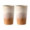 HKliving Handgemachte XL Becher 70's, 2er-Set 2 HKliving Handgemachte XL Becher 70's, 2er-Set -Angebote Möbel Store 1445003