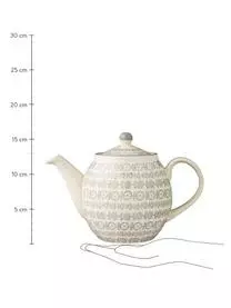 Bloomingville Handbemalte Teekanne Karine Mit Kleinem Muster, 1.2 L 5 Bloomingville Handbemalte Teekanne Karine Mit Kleinem Muster, 1.2 L – Bild 3