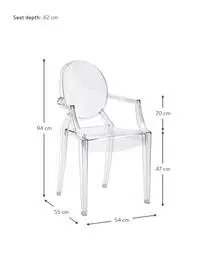 Kartell Design Armlehnstuhl Louis Ghost 6 Kartell Design Armlehnstuhl Louis Ghost – Bild 4