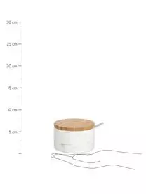 Andrea House Keramik Zuckerdose Kalina Mit Löffel Und Bambusdeckel 4 Andrea House Keramik Zuckerdose Kalina Mit Löffel Und Bambusdeckel – Bild 2