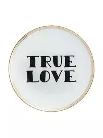 Bitossi Home Porzellan-Frühstücksteller True Love Mit Aufschrift