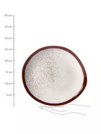 HKliving Handgemachter Speiseteller 70's, 2 Stück 5 HKliving Handgemachter Speiseteller 70's, 2 Stück – Bild 3