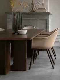 Menu Esstisch Androgyne Mit Eichenfurnier, Dunkel Gebeizt, Verschiedene Größen 5 Menu Esstisch Androgyne Mit Eichenfurnier, Dunkel Gebeizt, Verschiedene Größen – Bild 3