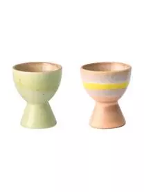 HKliving Handgemachte Eierbecher 70's, 4-Set 6 HKliving Handgemachte Eierbecher 70's, 4-Set – Bild 4