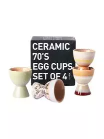 HKliving Handgemachte Eierbecher 70's, 4-Set 9 HKliving Handgemachte Eierbecher 70's, 4-Set – Bild 7