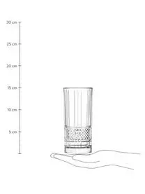 RCR Kristall-Longdrinkgläser Brillante Mit Relief, 6 Stück 5 RCR Kristall-Longdrinkgläser Brillante Mit Relief, 6 Stück – Bild 3