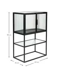 Dutchbone Highboard Boli Mit Rillenglas 5 Dutchbone Highboard Boli Mit Rillenglas – Bild 3