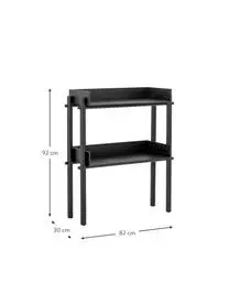 Bloomingville Standregal Yate Mit Eichenholzfurnier 6 Bloomingville Standregal Yate Mit Eichenholzfurnier – Bild 4