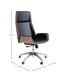 Kare Design Kunstleder-Schreibtischstuhl Rouven, Höhenverstellbar 4 Kare Design Kunstleder-Schreibtischstuhl Rouven, Höhenverstellbar – Bild 2