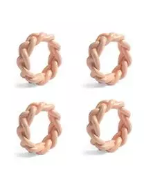 &k Amsterdam Serviettenringe Braid, 4 Stück 5 &k Amsterdam Serviettenringe Braid, 4 Stück – Bild 3