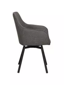 Rowico Gepolsterter Armlehndrehstuhl Alison Mit Metall-Beinen 7 Rowico Gepolsterter Armlehndrehstuhl Alison Mit Metall-Beinen – Bild 5