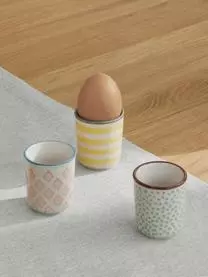 Bloomingville Handbemalte Eierbecher Patrizia Mit Verspieltem Muster, 3er-Set 5 Bloomingville Handbemalte Eierbecher Patrizia Mit Verspieltem Muster, 3er-Set – Bild 3