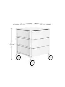 Kartell Rollcontainer Mobil Mit 3 Schubladen 4 Kartell Rollcontainer Mobil Mit 3 Schubladen – Bild 2