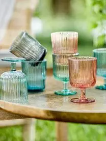 Butlers Wassergläser Chelsea Mit Rillenrelief, 6 Stück 4 Butlers Wassergläser Chelsea Mit Rillenrelief, 6 Stück – Bild 2