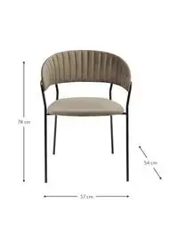 Kare Design Samt-Polsterstühle Belle, 2 Stück 5 Kare Design Samt-Polsterstühle Belle, 2 Stück – Bild 3