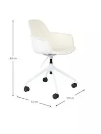 Zuiver Bouclé-Schreibtischstuhl Albert, Höhenverstellbar 4 Zuiver Bouclé-Schreibtischstuhl Albert, Höhenverstellbar – Bild 2