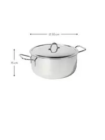 Inoxriv Edelstahl-Kochtopf Profi Mit Deckel 4 Inoxriv Edelstahl-Kochtopf Profi Mit Deckel – Bild 2