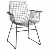 HKliving Metall-Armlehnstuhl Wire
