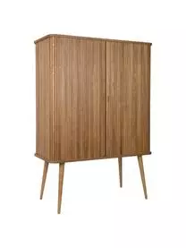 Zuiver Highboard Barbier Mit Schiebetür Und Geriffelter Front