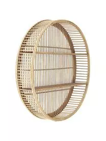 Madam Stoltz Rundes Bambus-Wandregal Bentra