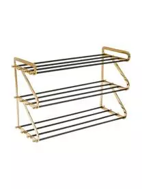 Kare Design Metall-Schuhregal Walk Mit 3 Ablageflächen 3 Kare Design Metall-Schuhregal Walk Mit 3 Ablageflächen