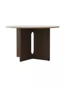 Menu Runder Esstisch Androgyne Mit Tischplatte Aus Sandstein, Ø 120 Cm