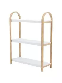 Umbra Metall-Standregal Bellwood Mit Holz-Gestell 3 Umbra Metall-Standregal Bellwood Mit Holz-Gestell