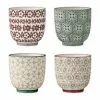 Bloomingville XS Becher Karine Mit Kleinem Muster, 4er-Set 1 Bloomingville XS Becher Karine Mit Kleinem Muster, 4er-Set -Angebote Möbel Store 1692078