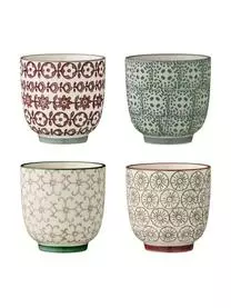 Bloomingville XS Becher Karine Mit Kleinem Muster, 4er-Set