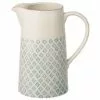 Bloomingville Handbemalter Wasserkrug Patrizia Mit Verspieltem Muster, 2 L