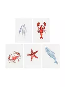 Cote Table Baumwoll-Geschirrtücher-Set Sable, 5-tlg.