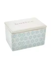Bloomingville Handbemalte Butterdose Patrizia Mit Verspieltem Muster