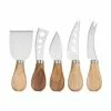 Andrea House Silbernes Käsemesser-Set Frija Mit Akazienholzgriff, 5-teilig 2 Andrea House Silbernes Käsemesser-Set Frija Mit Akazienholzgriff, 5-teilig -Angebote Möbel Store 1692260