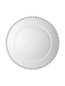 Cote Table Glas-Platzteller Perles Mit Randdekor 3 Cote Table Glas-Platzteller Perles Mit Randdekor