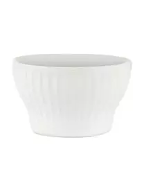 Aida Weiße Eierbecher Groove Mit Rillenstruktur, 4 Stück