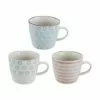 Bloomingville Handbemalte Tassen Patrizia Mit Verspieltem Muster, 3er-Set -Angebote Möbel Store 1692471