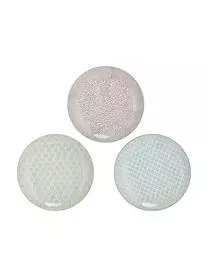 Bloomingville Handbemalte Speiseteller Patrizia Mit Verspieltem Muster, 3er-Set