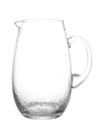 Broste Copenhagen Großer Mundgeblasener Krug Hammered Mit Gehämmerter Oberfläche, 2 L