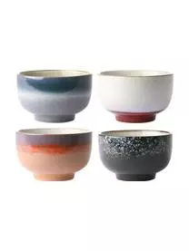 HKliving Handgemachte Schälchen 70's, 4er-Set 3 HKliving Handgemachte Schälchen 70's, 4er-Set
