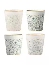 HKliving Handgemachte XS Becher 70's, 4er-Set 3 HKliving Handgemachte XS Becher 70's, 4er-Set